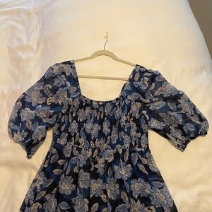 Floral Johnny Was Silk and Cotton Dress